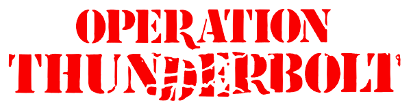 Operation Thunderbolt logo for Commodore 64