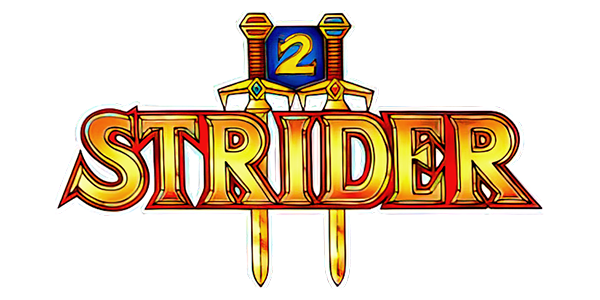 Strider II logo for Commodore 64