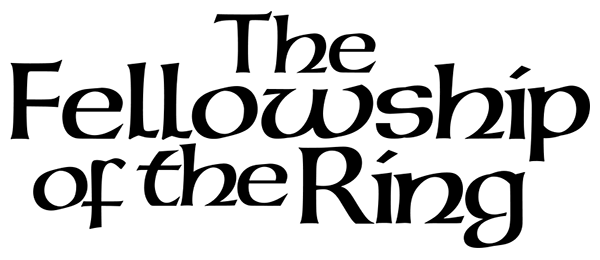 The Fellowship Of The Ring logo for Commodore 64
