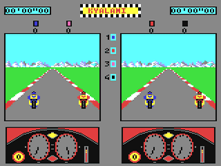500cc Grand Prix screenshot 2 for Commodore 64