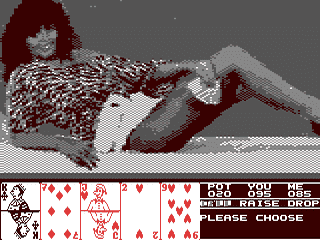 Adult Poker screenshot 2 for Commodore 64