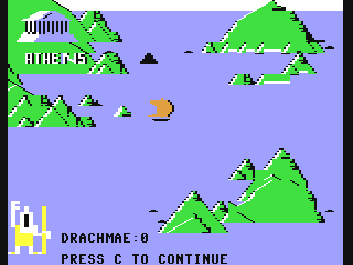 Aegean Voyage screenshot 3 for Commodore 64