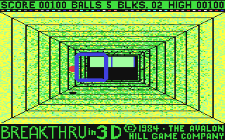 Breakthru in 3D screenshot 2 for Commodore 64