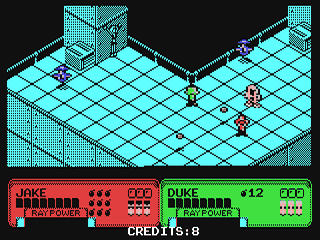 Escape from the Planet of the Robot Monsters screenshot 3 for Commodore 64