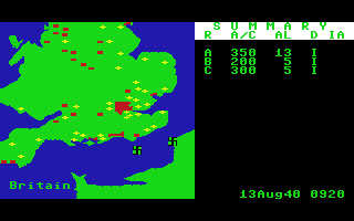 Fighter Command: The Battle Of Britain screenshot 2 for Commodore 64