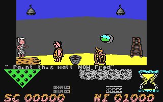 Flintstones screenshot 2 for Commodore 64