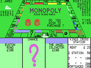 Monopoly screenshot 2 for Commodore 64