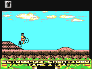 Mountain Bike Racer screenshot 2 for Commodore 64