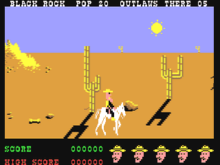 Outlaws screenshot 3 for Commodore 64