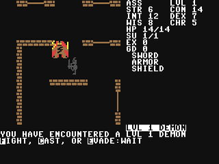 Telengard screenshot 3 for Commodore 64