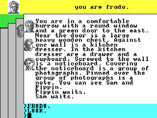 The Fellowship Of The Ring screenshot 3 for Commodore 64