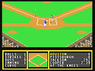 Tony La Russa's Ultimate Baseball screenshot 2 for Commodore 64