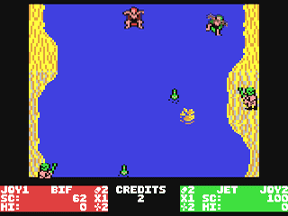 Toobin' screenshot 3 for Commodore 64