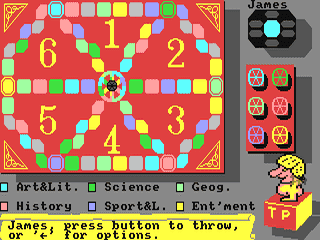 Trivial Pursuit screenshot 2 for Commodore 64
