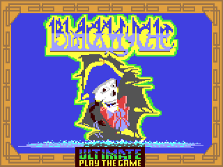 BlackWyche title screen for Commodore 64