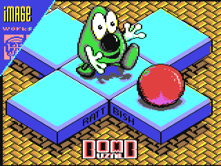 Bombuzal title screen for Commodore 64