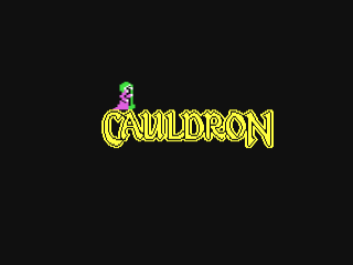 Cauldron title screen for Commodore 64