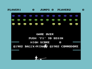 Clowns title screen for Commodore 64
