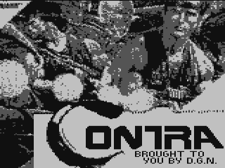 Contra title screen for Commodore 64