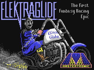 Elektra Glide title screen for Commodore 64