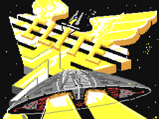 Elite title screen for Commodore 64