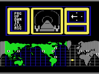 Hacker title screen for Commodore 64