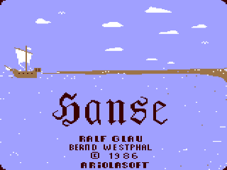 Hanse title screen for Commodore 64