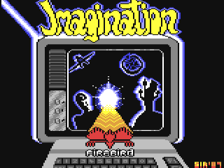 Imagination title screen for Commodore 64