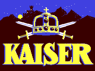 Kaiser title screen for Commodore 64