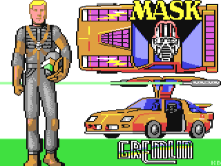 MASK title screen for Commodore 64