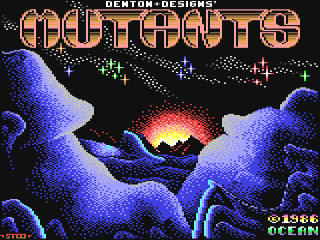 Mutants title screen for Commodore 64