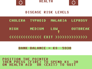 President title screen for Commodore 64
