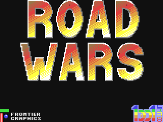 Roadwars title screen for Commodore 64