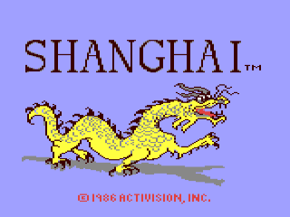 Shanghai title screen for Commodore 64