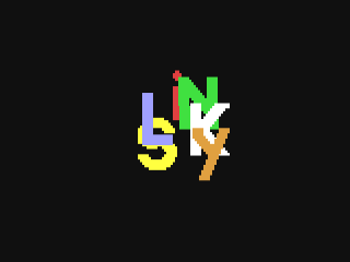 Slinky title screen for Commodore 64
