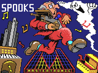 Spooks title screen for Commodore 64