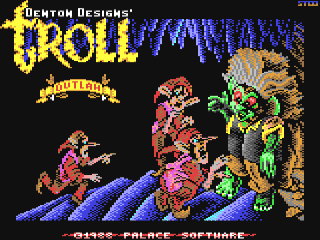 Troll title screen for Commodore 64