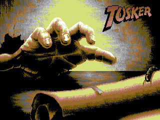 Tusker title screen for Commodore 64