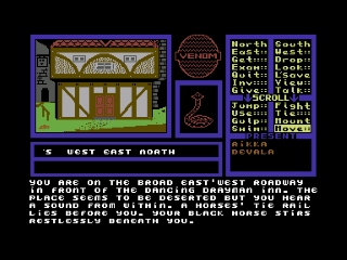 Venom title screen for Commodore 64