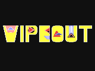 Wipeout title screen for Commodore 64