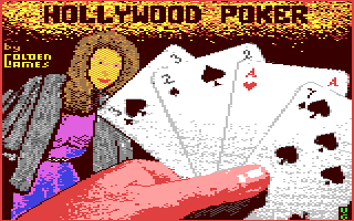 Adult Poker title screen for Commodore 64