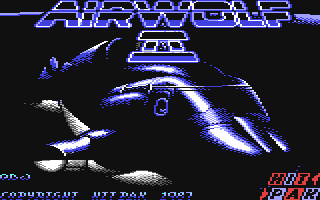 Airwolf 2 title screen for Commodore 64