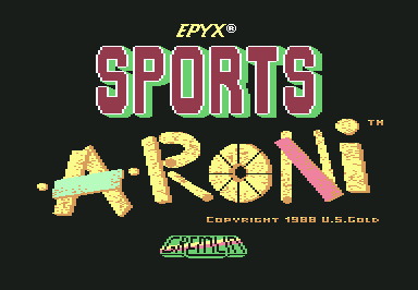 Alternative World Games title screen for Commodore 64