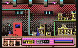 Beverly Hills Cop title screen for Commodore 64
