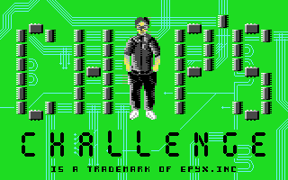 Chip's Challenge title screen for Commodore 64