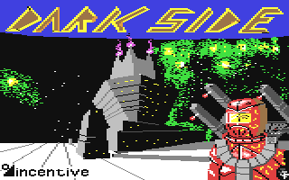 Dark Side title screen for Commodore 64