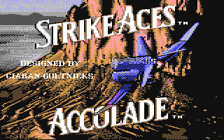 Fighter Bomber title screen for Commodore 64