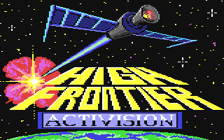 High Frontier title screen for Commodore 64