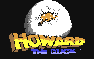 Howard The Duck title screen for Commodore 64