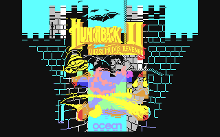Hunchback II Quasimodo's Revenge back cover for Commodore 64